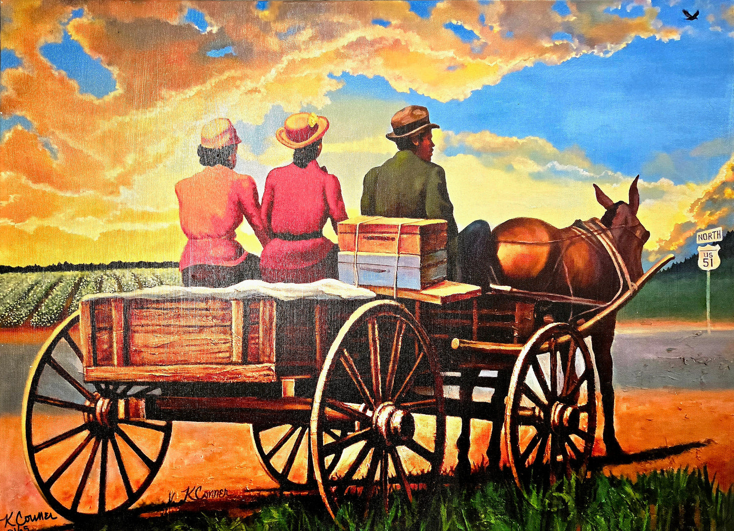 "Northbound" Giclee print on canvas