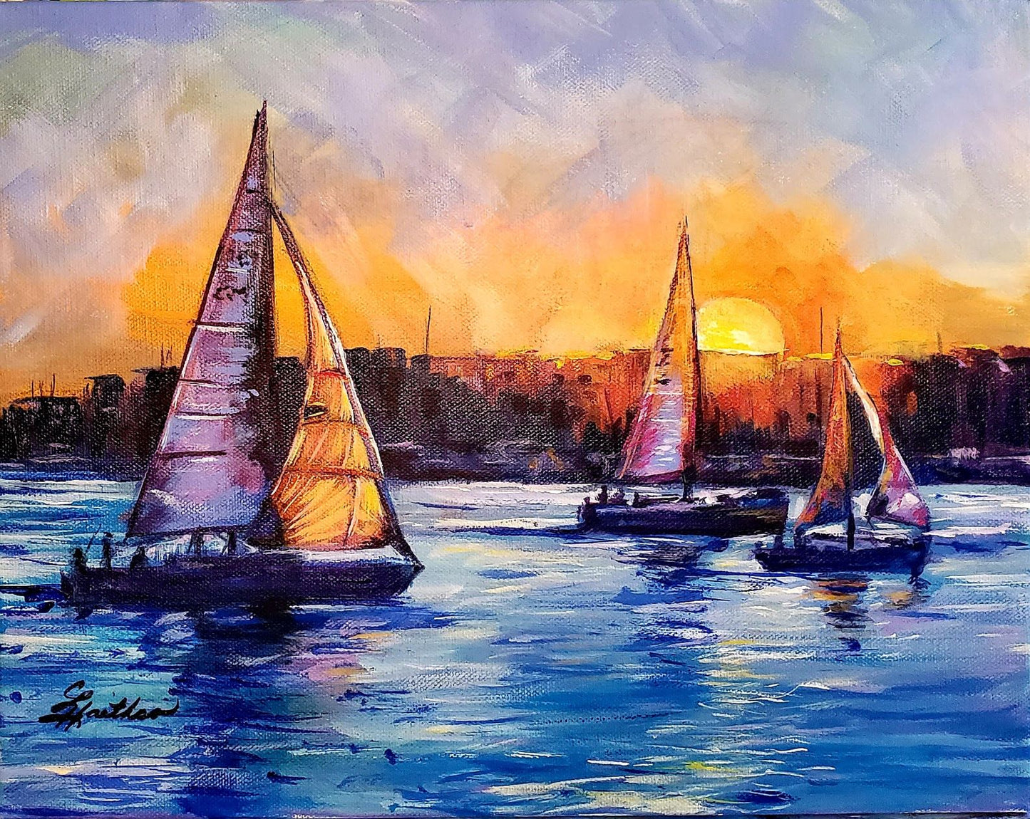 "At sunset - Series #1"