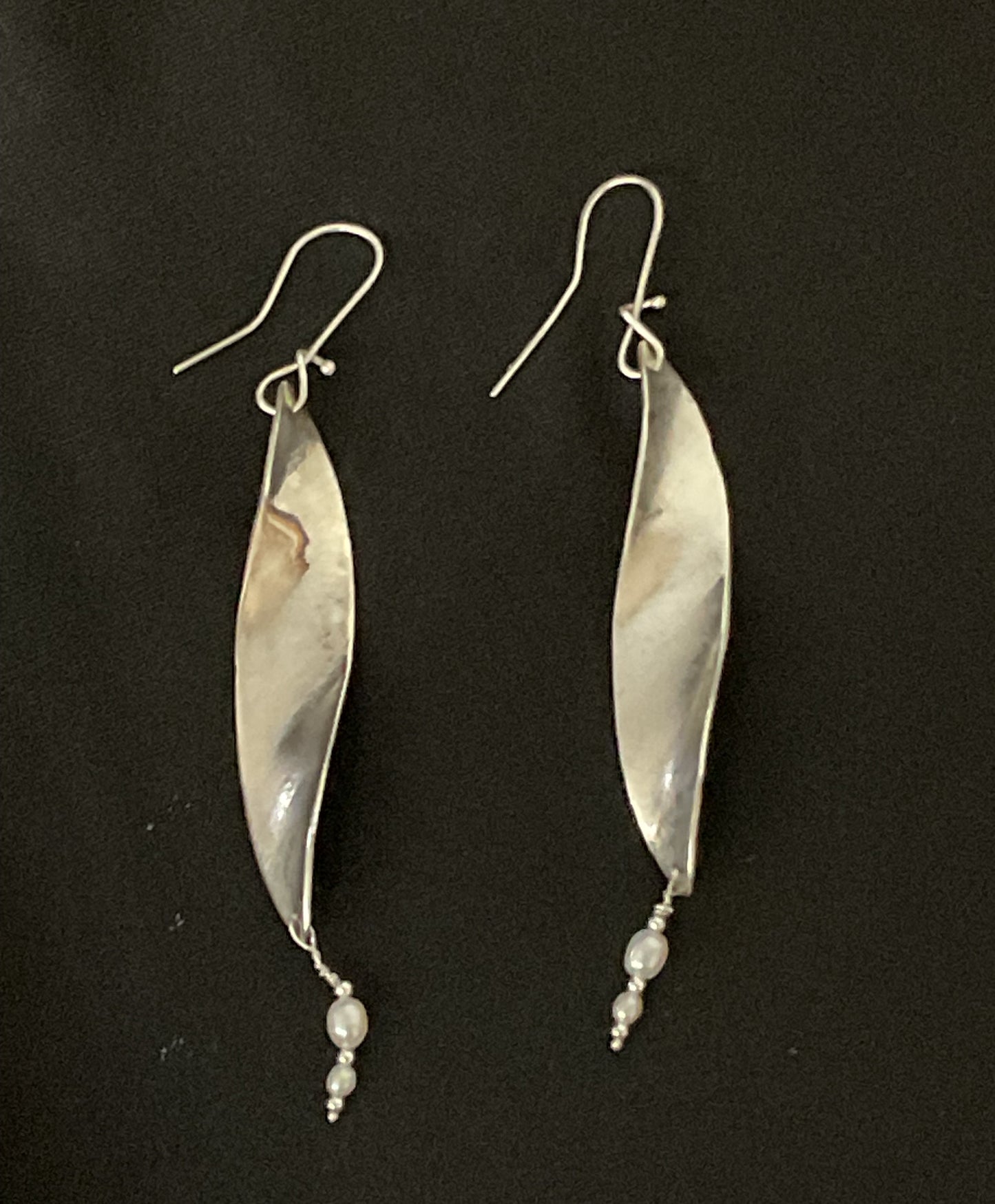 Anti-Clastic Sterling Silver w/ Pearls Earrings