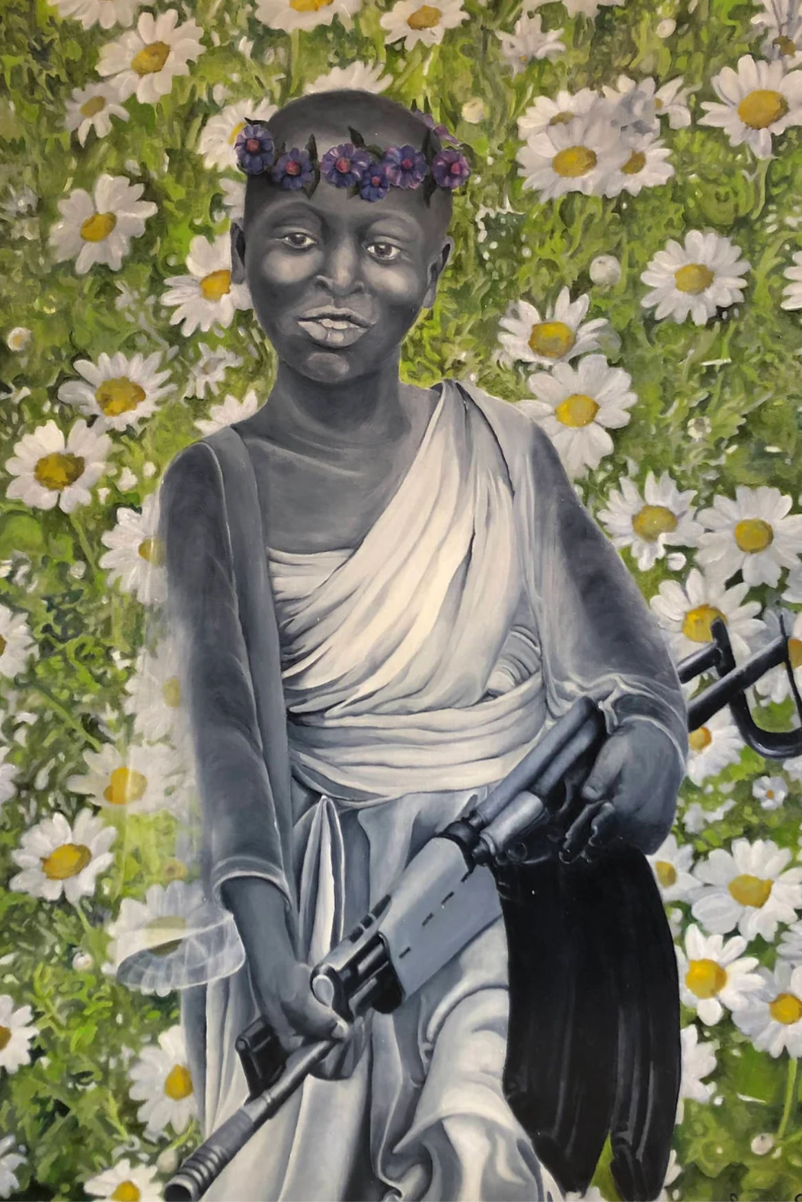 Indigo Daisies??- Children's right: Protection against the violence of war.