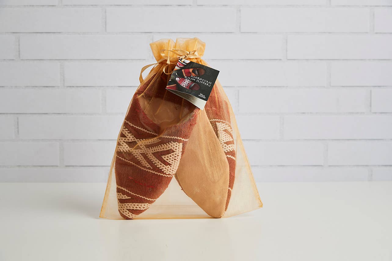 Moroccan Kilim Slippers: