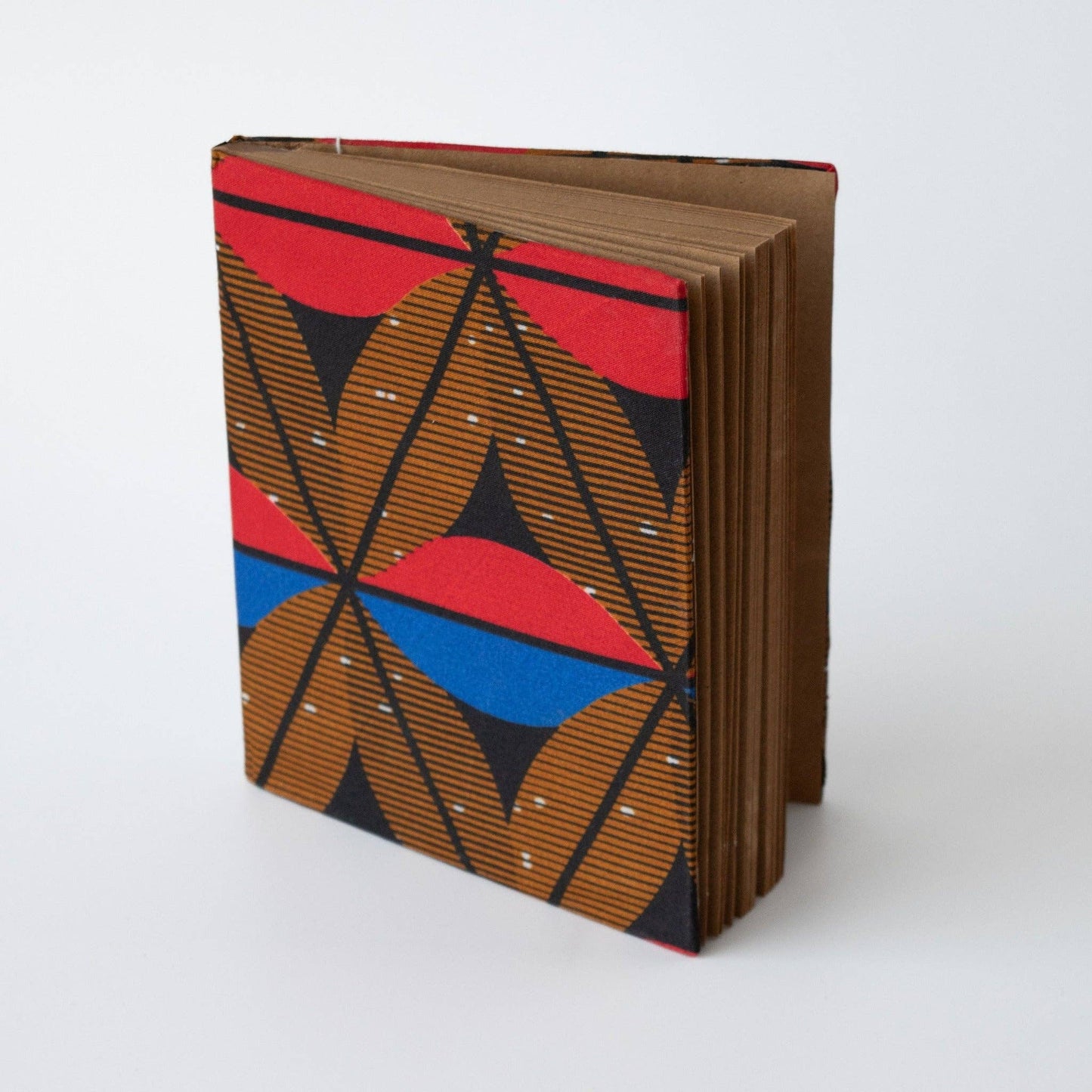 Kitenge Covered Journal: Autumn Dots / Small