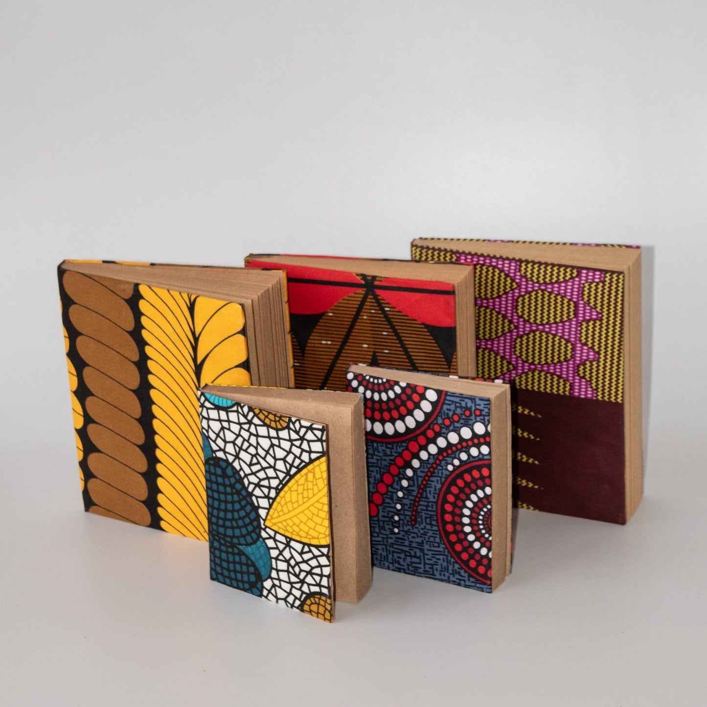 Kitenge Covered Journal: Autumn Dots / Small