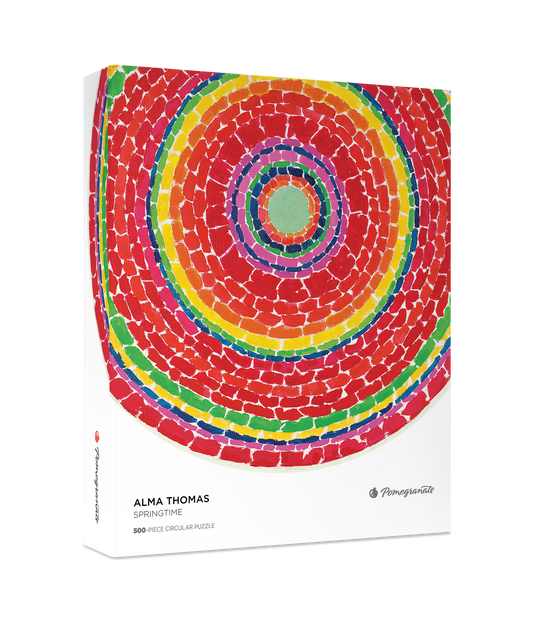Alma Thomas: Springtime 500-Piece Circular Jigsaw Puzzle