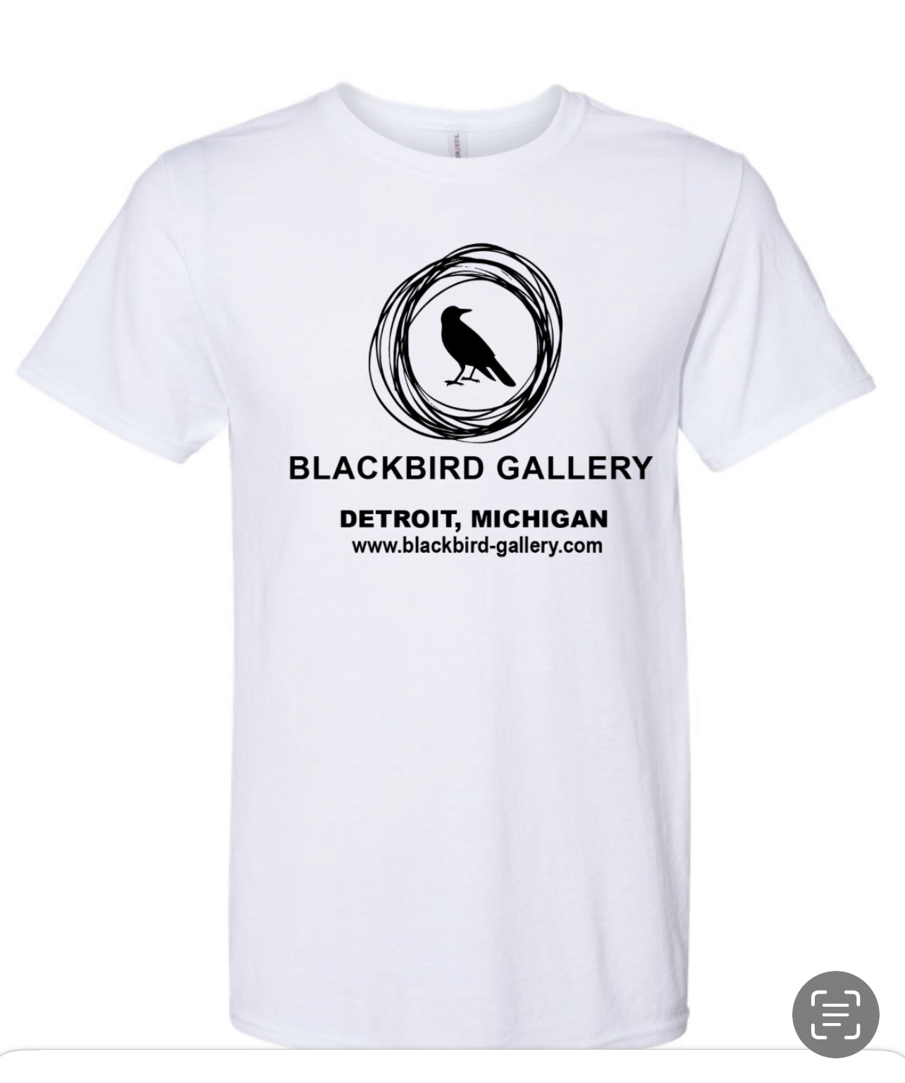 Blackbird Gallery Logo Short Sleeve Tee Shirt