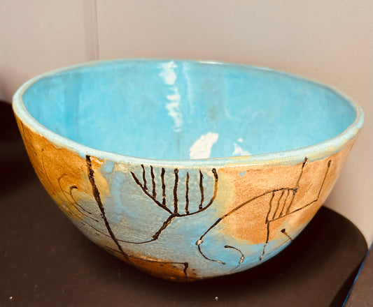 Mid-Century Tourquiose Bowl