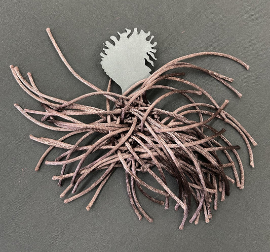 Takara Brown Silky Brooch with Profile
