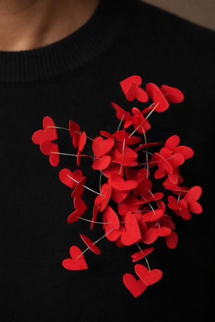 Takara Red Heart Brooch
