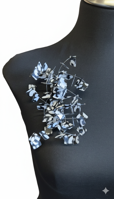 Takara Black and White Brooch