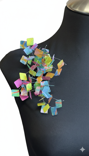 Takara Multi Colored Kinetics Brooch