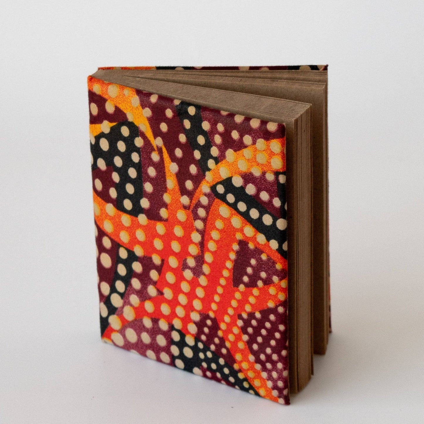 Kitenge Covered Journal: Autumn Dots / Small