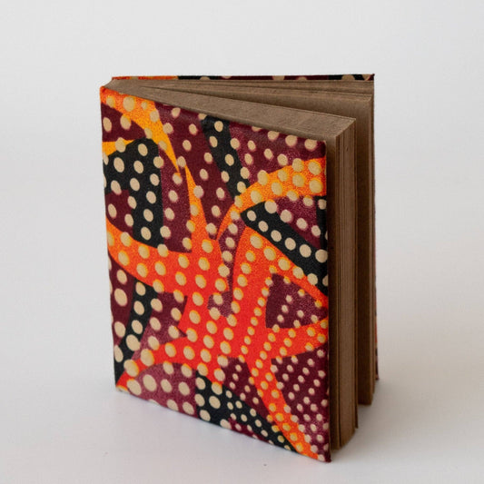 Kitenge Covered Journal: Autumn Dots / Small